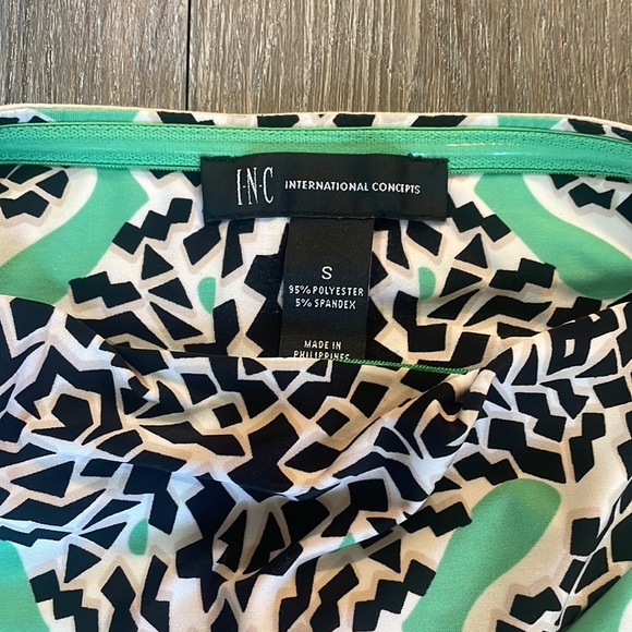 INC International Concepts,Halter,High low dress,Tropical,Teal,multi color,small - Picture 9 of 12